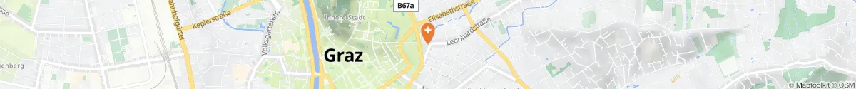 Kartendarstellung des Standorts für Apotheke Zum guten Hirten in 8010 Graz